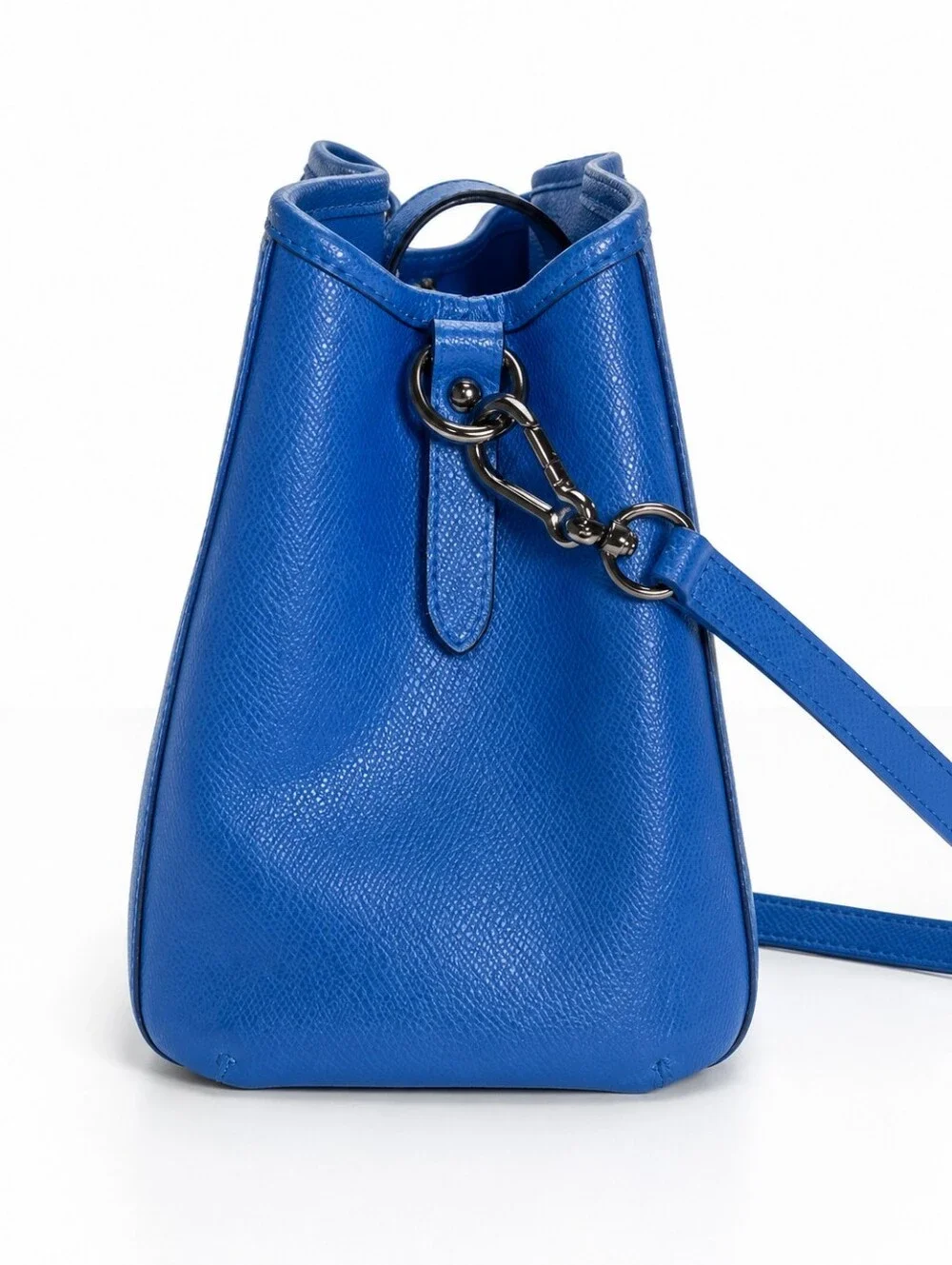 COACH Margot Blue Pebbled Leather Crossbody/Satchel